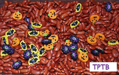 Halloween Sensory Sorting Bin