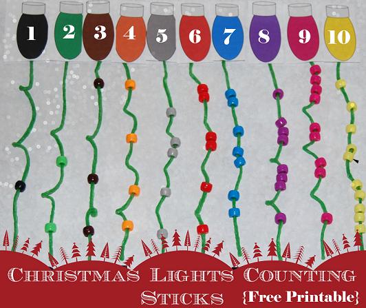 christmas lights activities for preschool christmas lights pony bead ...