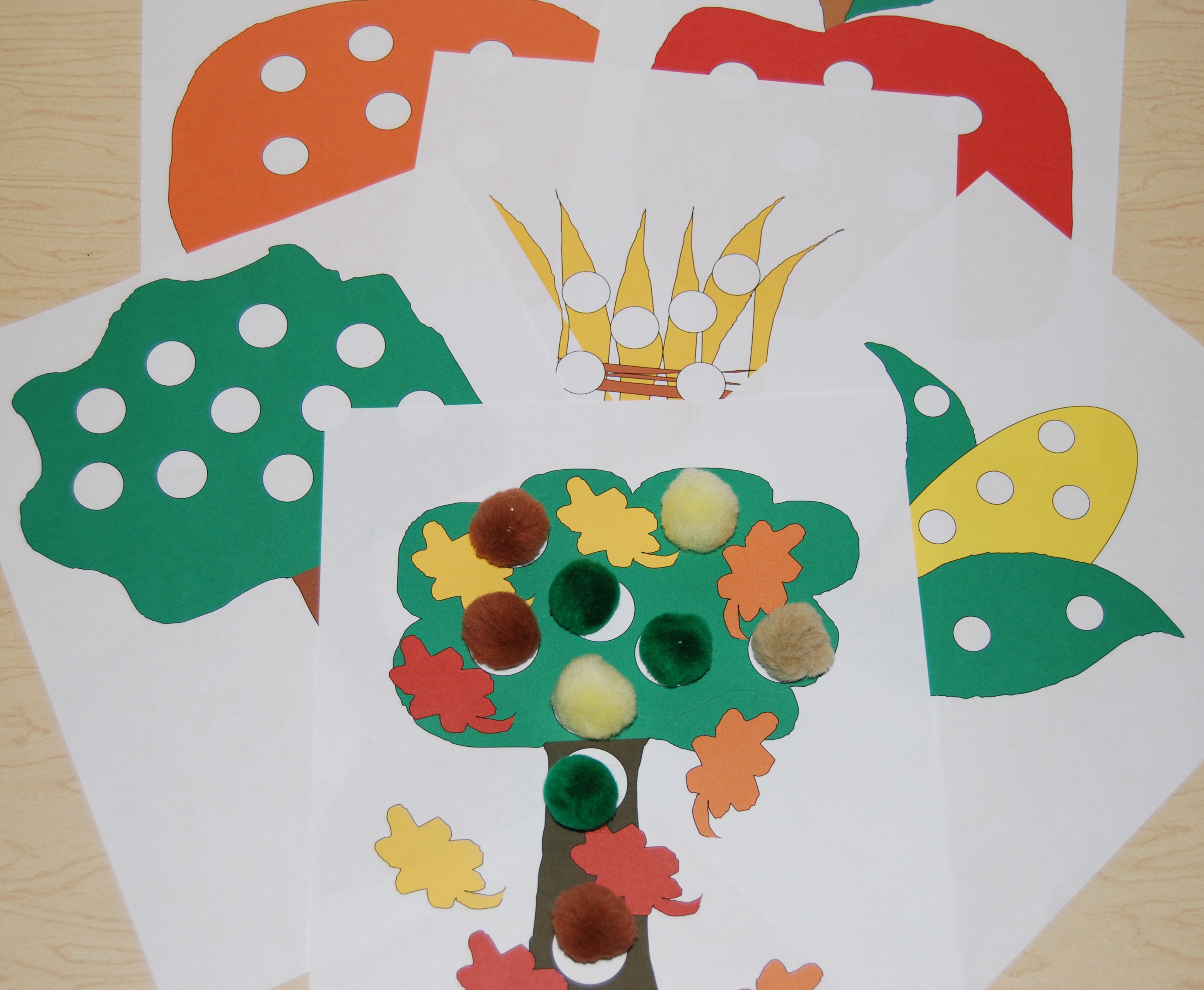 Fall Play Dough Counting Mats • The Preschool Toolbox Blog