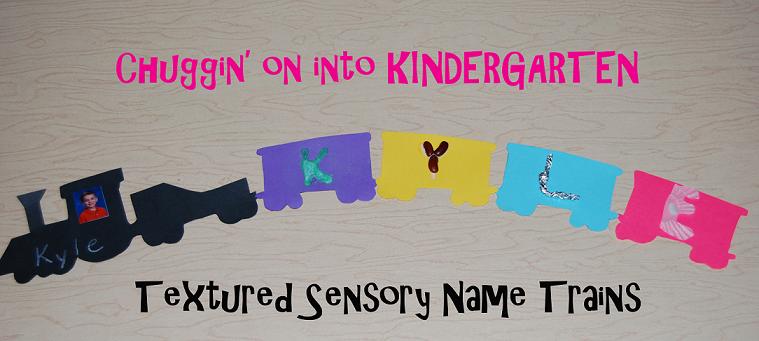 Transportation Theme Textured Name Trains for Preschool and Kindergarten