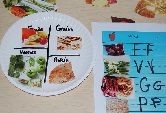 Choose My Plate and Menu Activity for Preschool