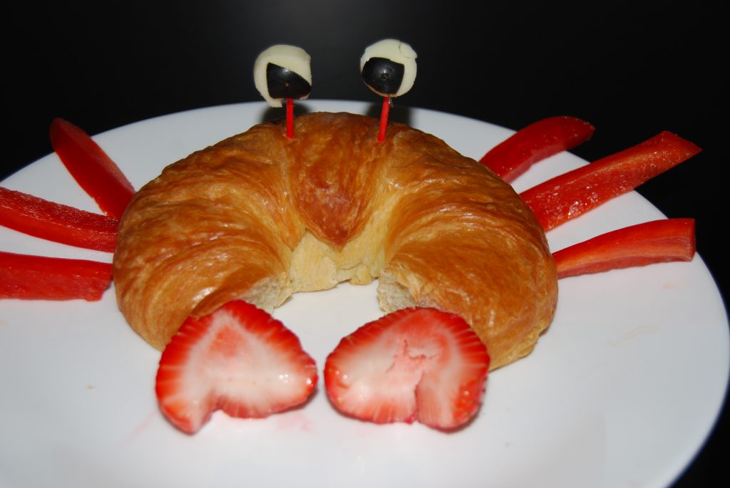 Croissant CRAB Snack for Kids!