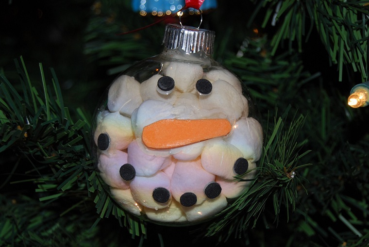 Snowman Ornament Craft for Kids to Make and Give