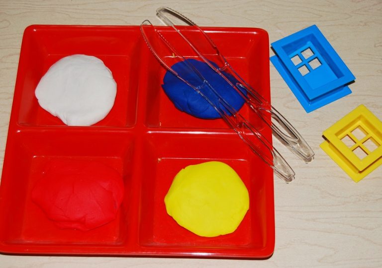 Mondrian Inspired STEAM Playdough Challenge For Kids The Preschool 
