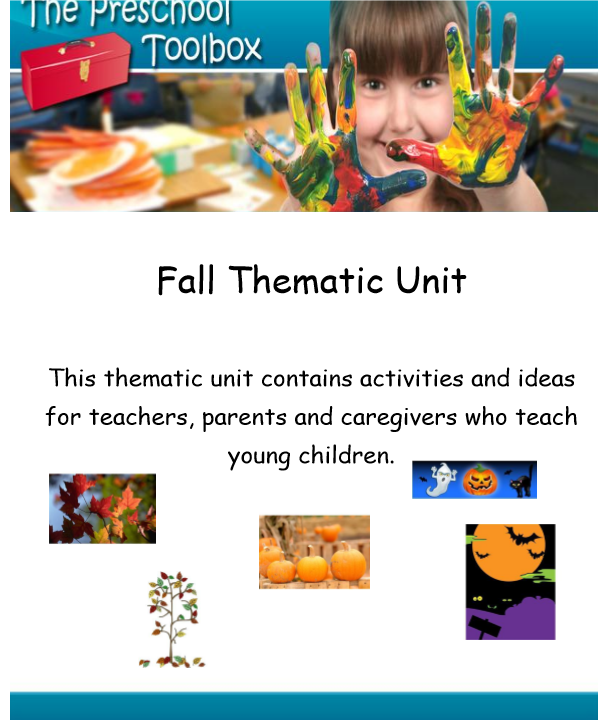 Fall Theme for Preschool and Kindergarten