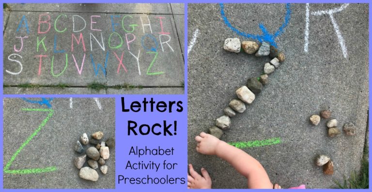 Chalk Rocks Activity EASY Chalk and Rocks Activities for Preschoolers: Outdoors Playful ...