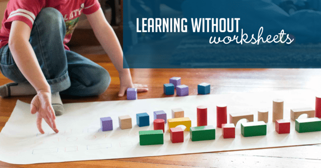 FREE Learning without Worksheets Preschool Challenge from Hands On As We Grow