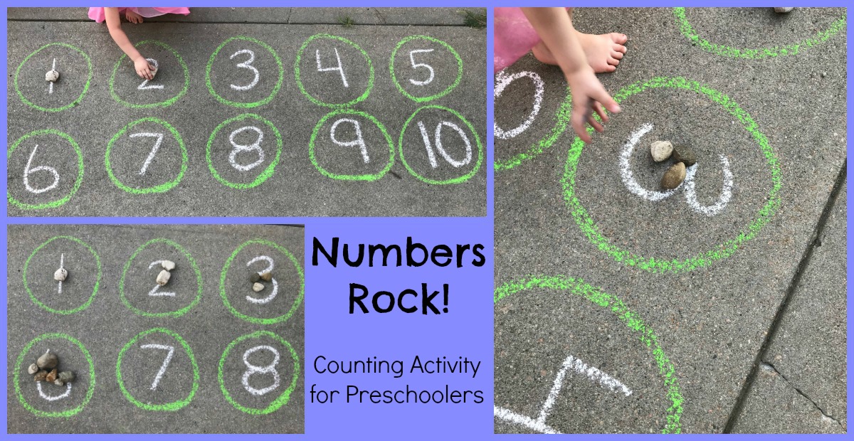 EASY Chalk and Rocks Activities for Preschoolers: Outdoors ...