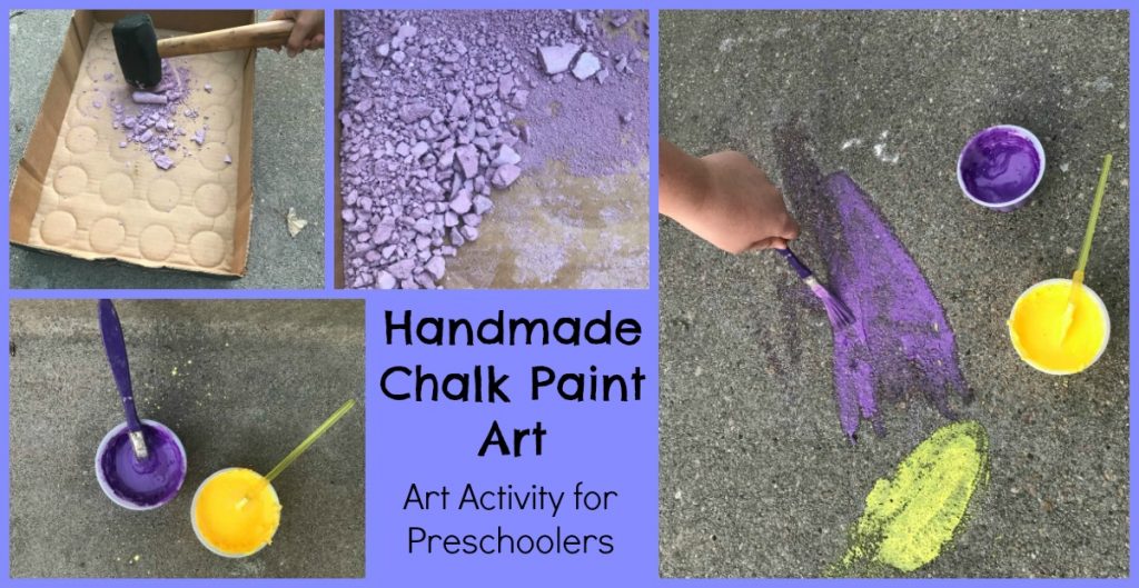 EASY Chalk and Rocks Activities for Preschoolers: Outdoors Playful ...