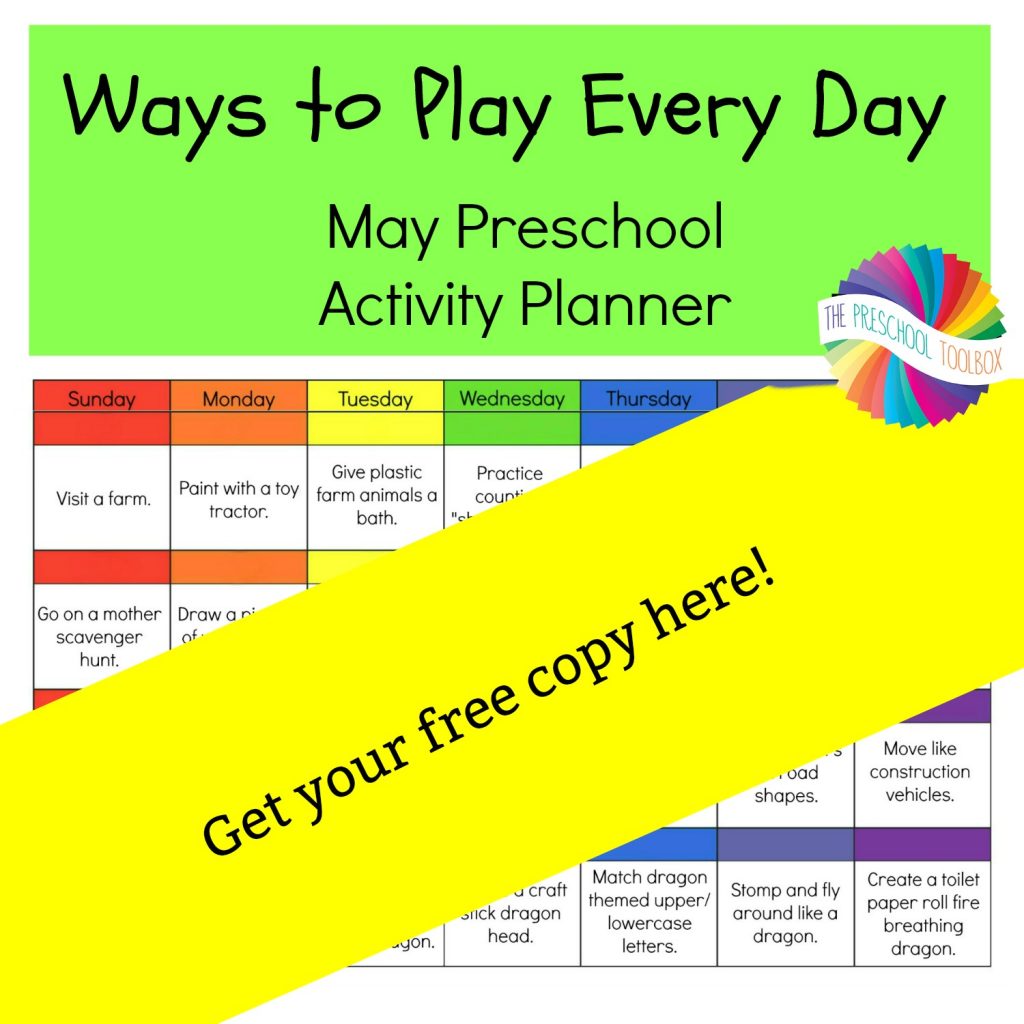 Ways to Play Every Day: May Activity Calendar for Preschoolers • The ...