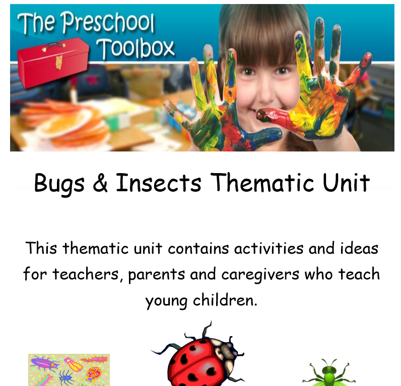 Ladybugs and Insects Thematic Unit for Preschool and Kindergarten